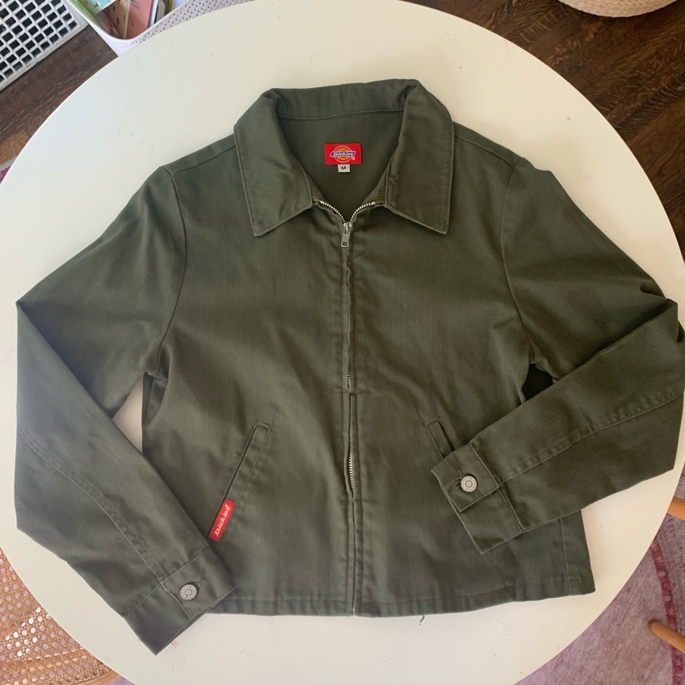 Vintage Green Canvas Dickies Jacket Size M